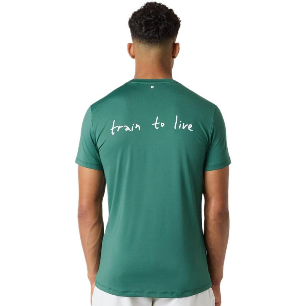 Мужская теннисная футболка Björn Borg Graphic - mallard green