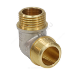 Угольник латунь никель Ду 15 (1/2") НР/НР 9003 ГОСТ 32585-2013 Aquasfera 9003-01