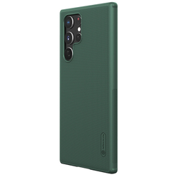 Усиленный защитный чехол зеленого цвета от Nillkin для Samsung Galaxy S22 Ultra, серия Super Frosted Shield Pro, двухкомпонентный