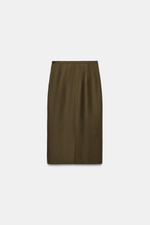 ЮБКА ПРЯМОГО КРОЯ ИЗ 100% ШЕРСТИ — ZW COLLECTION — ZARA