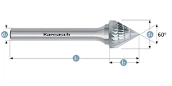 Коронка с твердосплавными напайками LENZ Ø59х25 мм, арт. LZCS-059