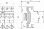 Автоматический выключатель 3P Werkel Автоматические выключатели W903P166