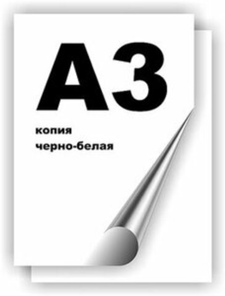 Чёрно-белая печать формата А3 / Ксерокопия А3