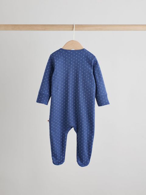 Комбинезон / Cлип для малышей Next AW2-293, 3 шт., Темно-синий, Молочный