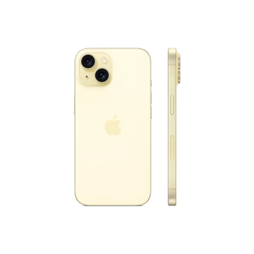 Смартфон Apple iPhone 15 128GB, Nano-SIM + eSIM, Yellow (Желтый)