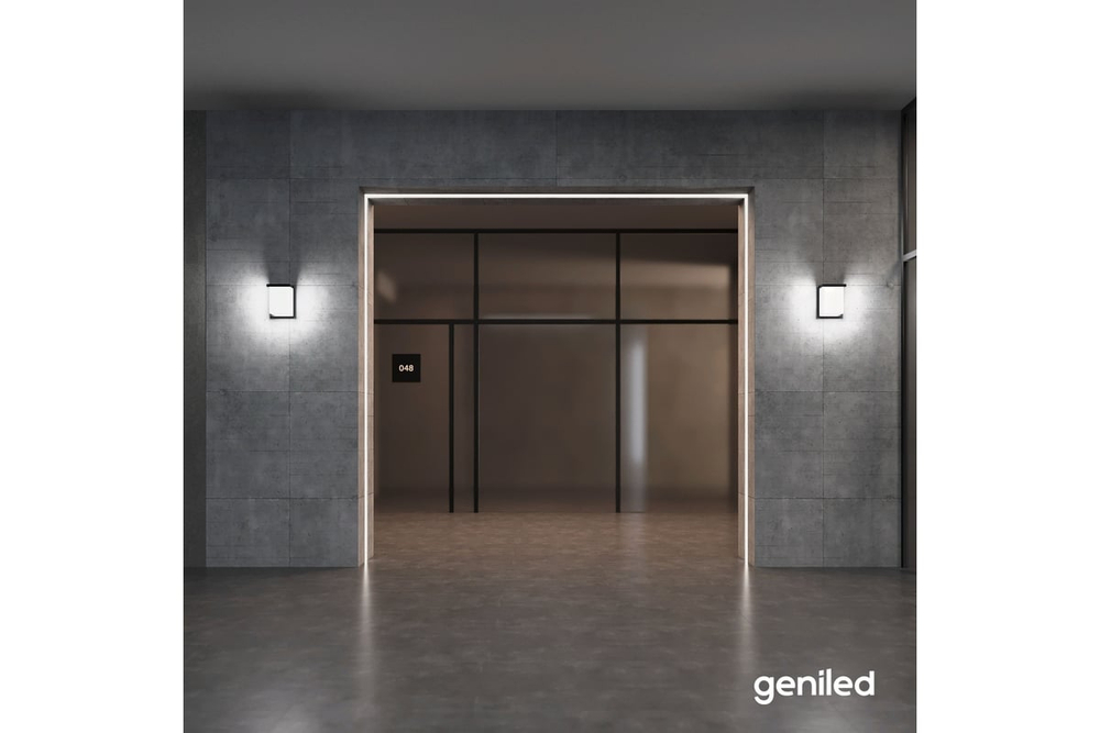 Светильник LED уличный Geniled Sova 127x95x356 18/20/22Вт 3000К/4000К/5000К IP66 с регулировкой цветовой температуры