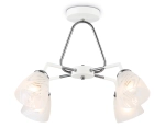 Светильник подвесной TR303291/4 WH/CH/FR белый/хром/белый матовый E27*4 max 60W D590*380