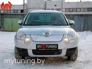 Комплект зимних экранов Skoda Yeti 2009-2012 текстурный пластик