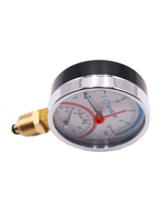 ViEiR Термоманометр 1/2", вертикальный (80 мм/10 бар) (YE10)