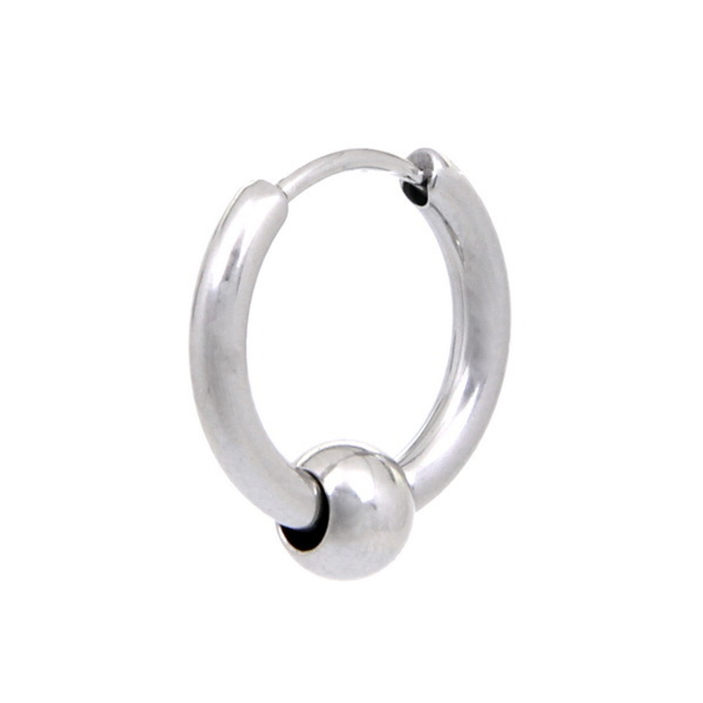 Серьга кольцо с шариком (2,5*17 мм)
