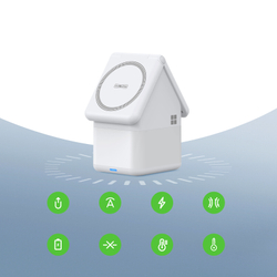 Универсальное магнитное беспроводное зарядное устройство-ночник 4в1, House-shaped Magnetic 15W, Duzzona