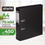 Папка-регистратор Attache Selection (Bantex) коллекция Strong 70 мм чёрная ПВХ с технологией Strong Line
