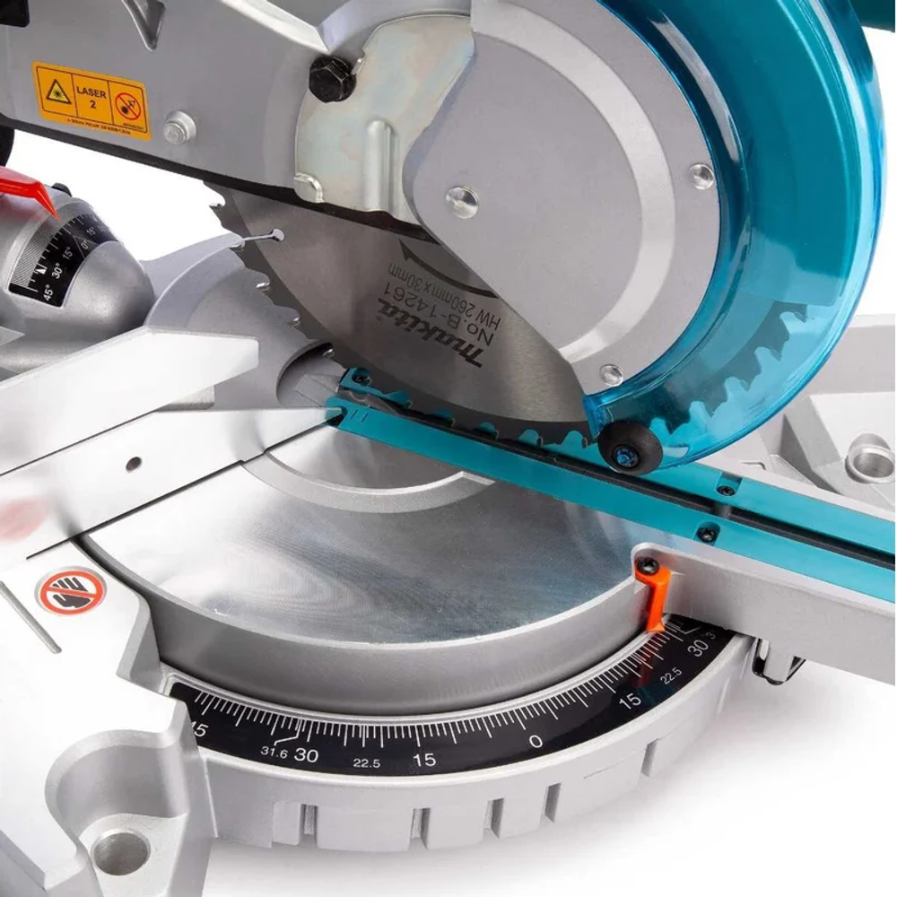 ХИТ! Торцовочная пила Makita 1,43 кВт, диск 260/30 мм с протяжкой и лазером, глубиной распила до 310 мм LS1018LN