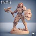 Человек Воин Паладин Варвар Файтер Рыцарь миниатюра для dnd, днд, pathfinder, фентези, Настольная игра, НРИ, Варгейм, РПГ