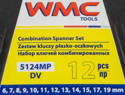 Ключи комбинированные, набор 12пр. (6-15, 17, 19мм) WMC TOOLS WMC-5124MP DV