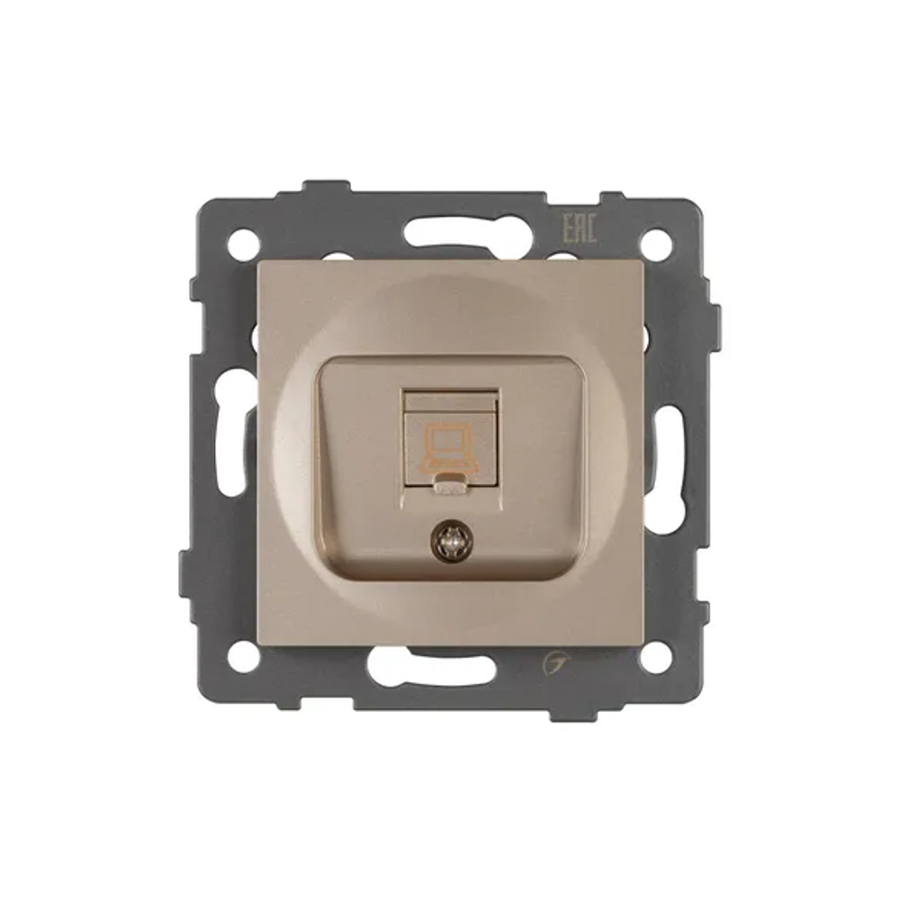 Механизм компьютерной розетки SCT-MPC1-PL-GD-V (RJ-45, CAT6) (Arlight, -) 049849