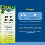 Natural Factors, Whole Earth & Sea, Deep Ocean Minerals, 100 мл (3,38 жидк. унц.)