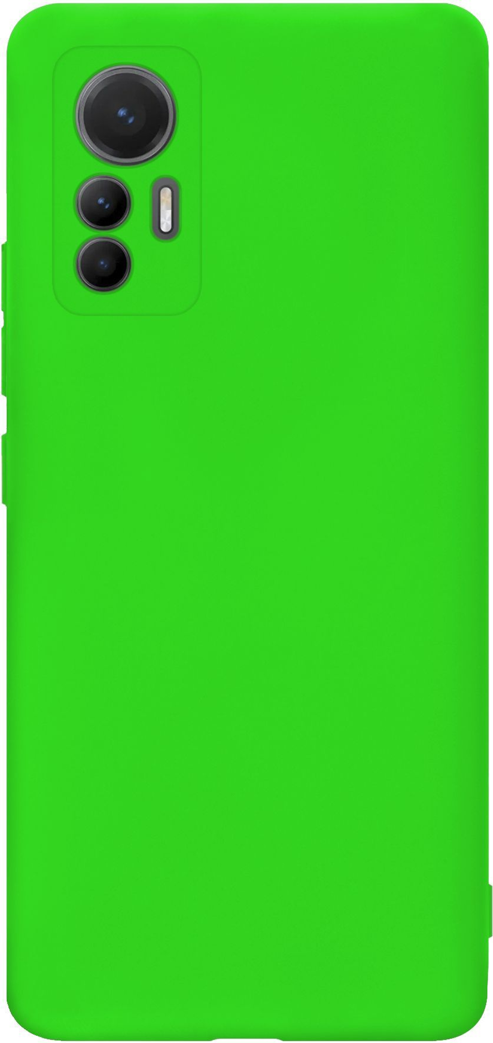 Мягкий Soft Touch чехол из силикона для XIAOMI 12 LITE (не REDMI NOTE!) с бархатной подкладкой