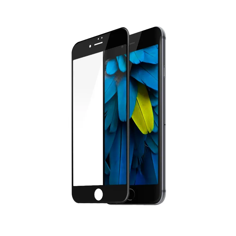 Защитное стекло 3D для Apple iPhone 7 / 8 / SE2020 / SE2022, черная рамка