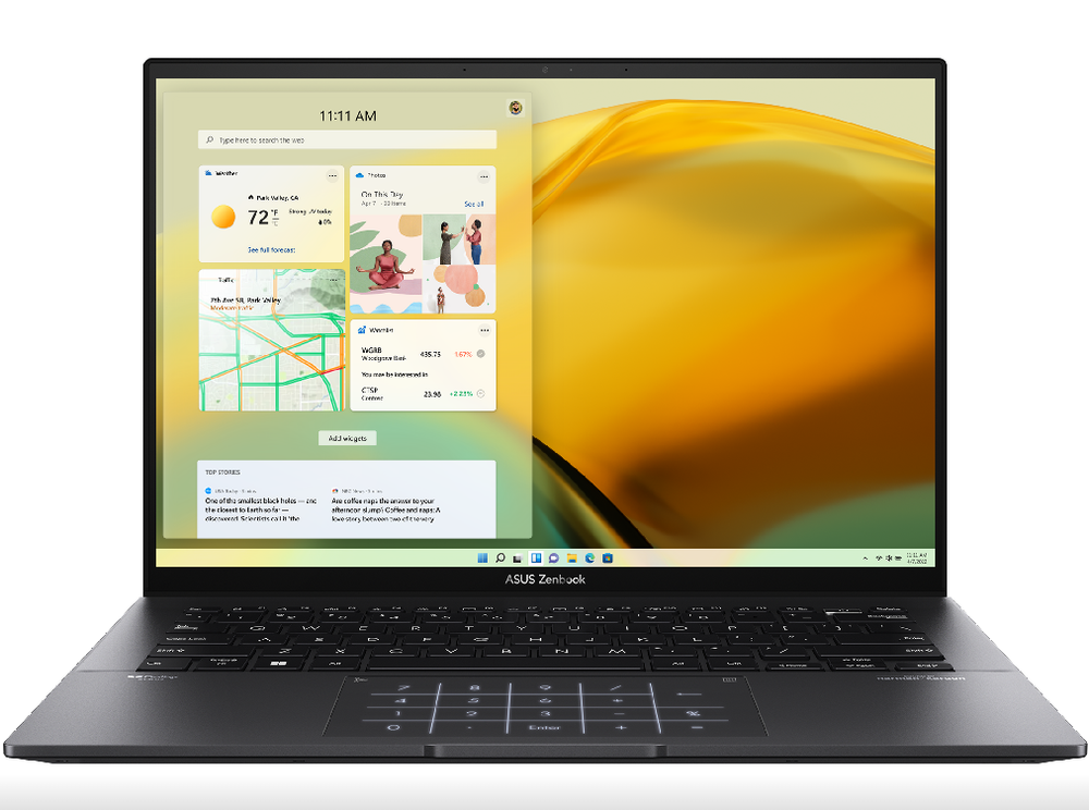 14" Ноутбук ASUS Zenbook UM3402YA.305 Black (2560x1600, AMD Ryzen 5 5625U, 16ГБ, SSD 512ГБ, AMD Radeon Graphics, Win 11 Pro)