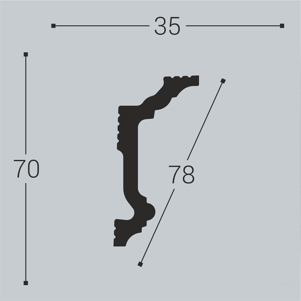 Карниз потолочный К 5