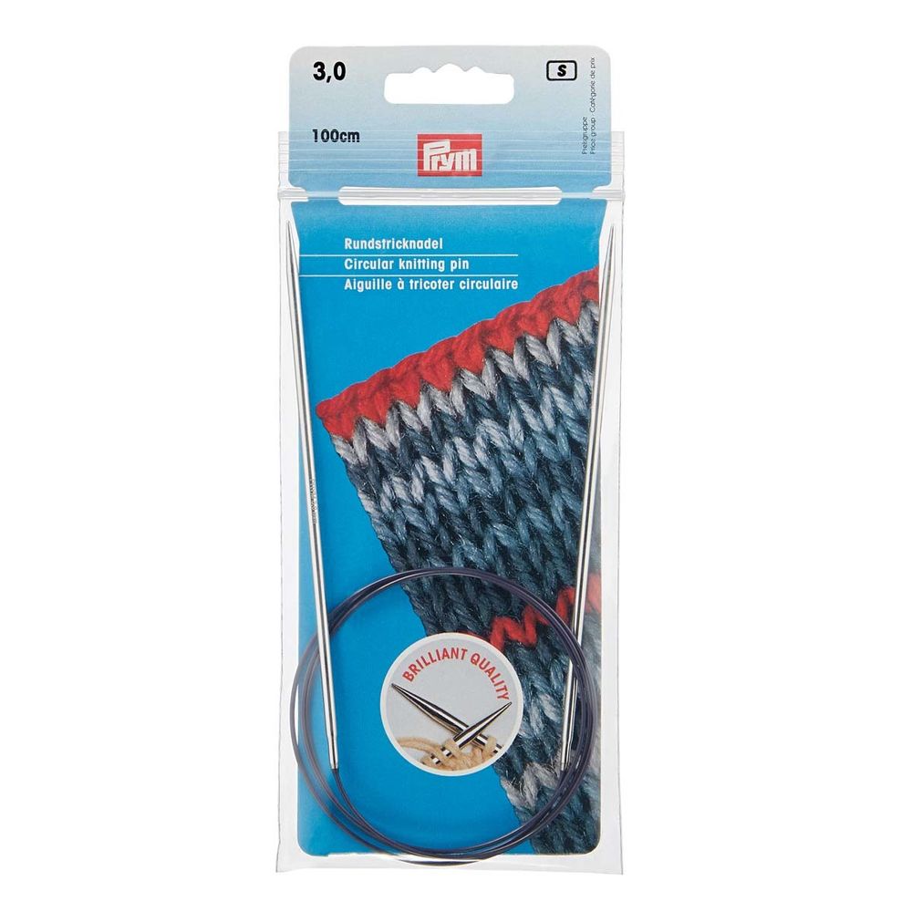 Спицы круговые Prym ⌀3,0 мм, 100 см