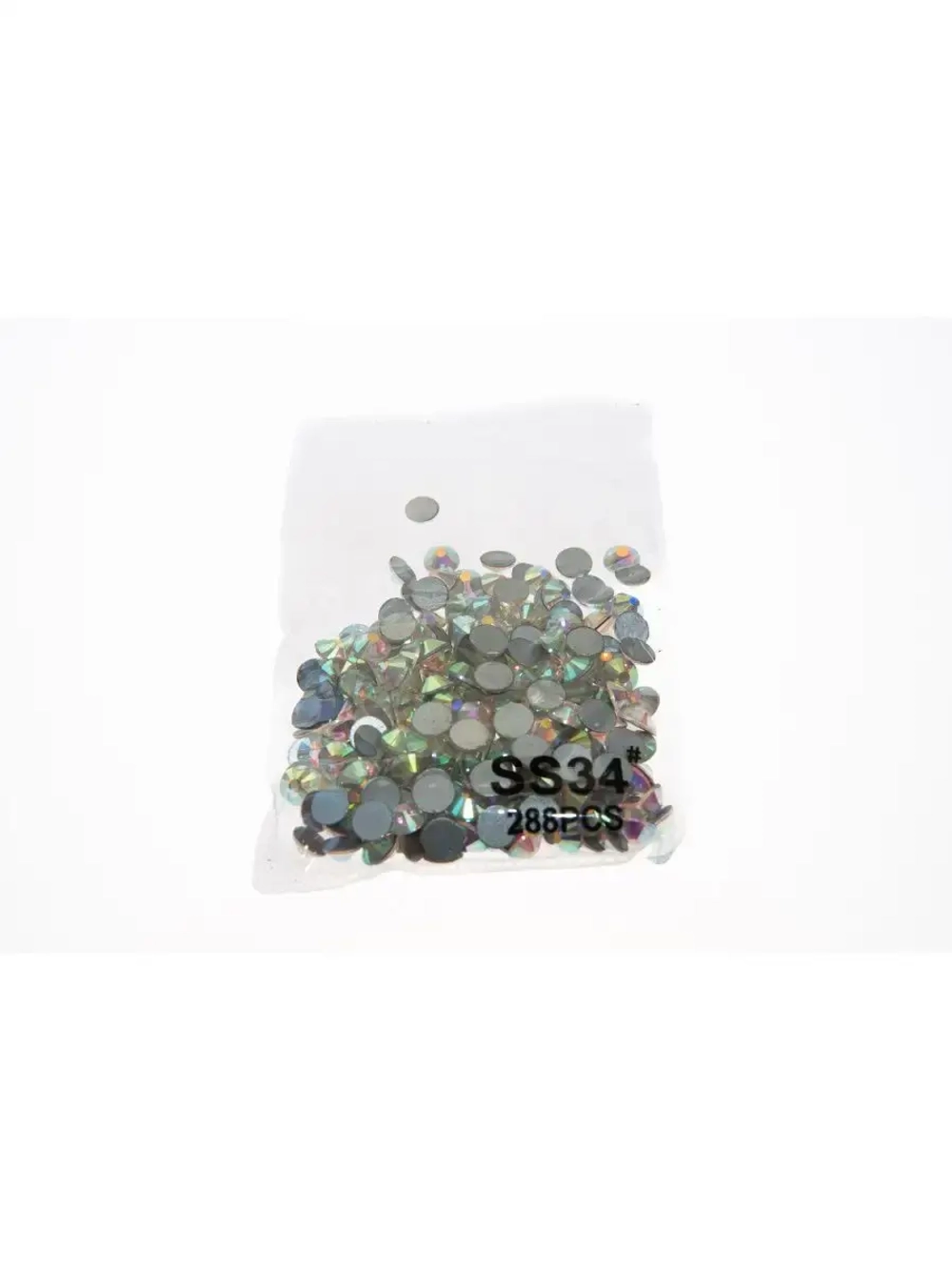 Стразы холодной фиксации стекло Crystal AB ss34
