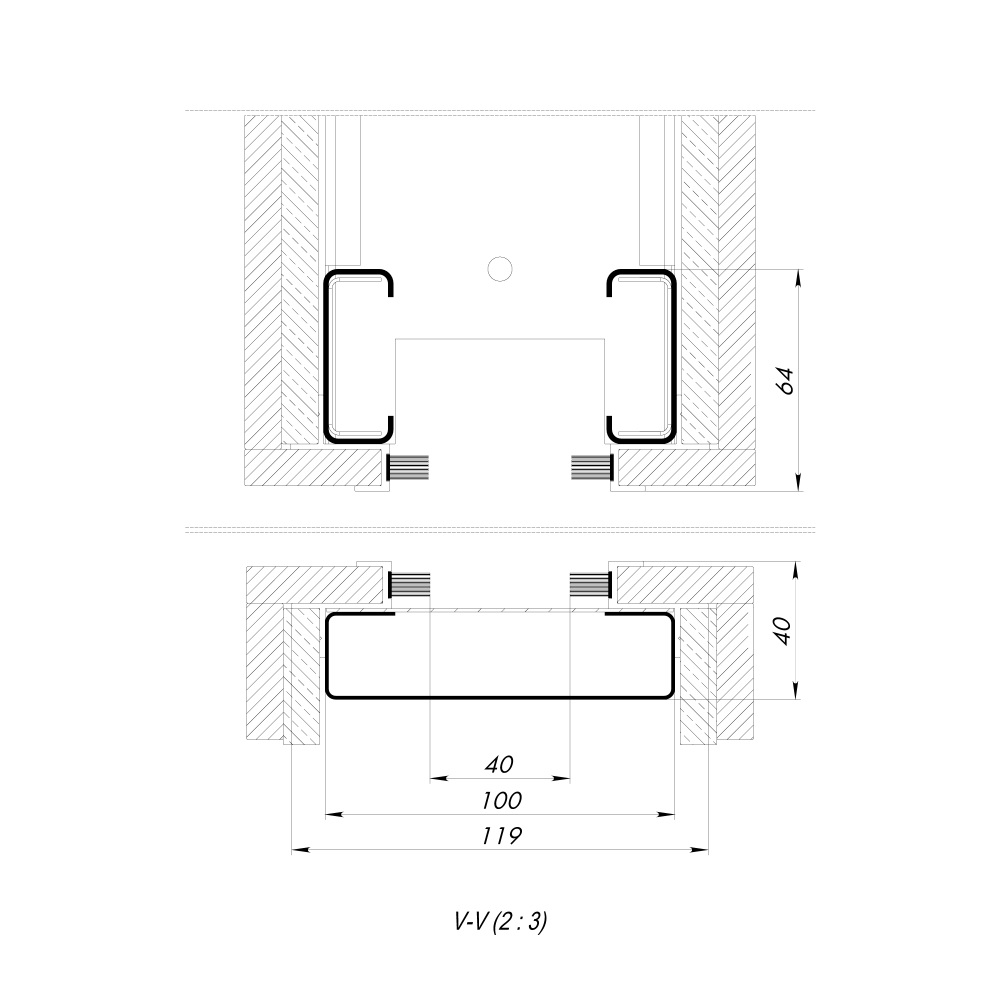 Комплект для обрамления пенала SLD.Comfort-PENAL frame 900/2300 WH