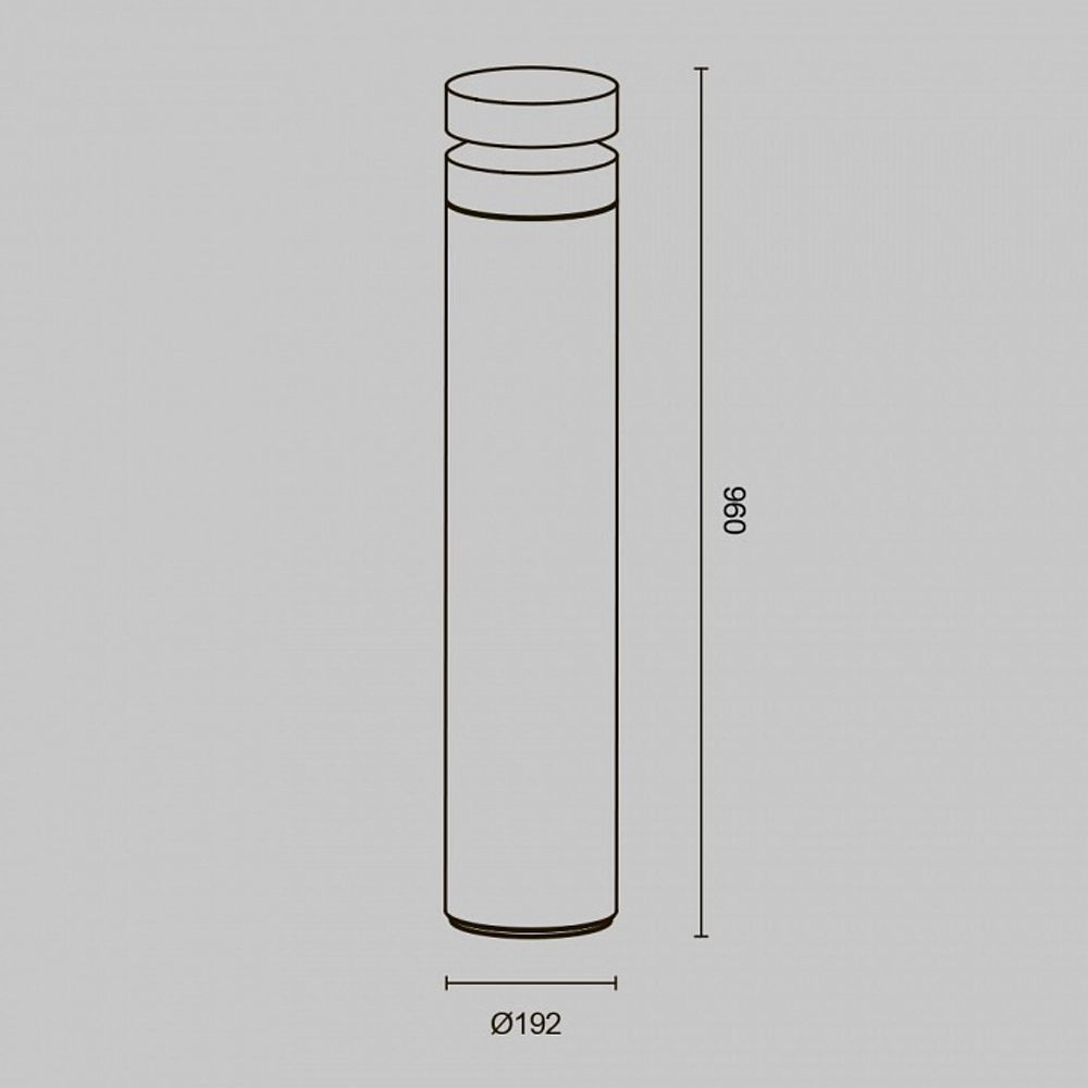 Наземный низкий светильник Maytoni Betone O469FL-L20CM3K1