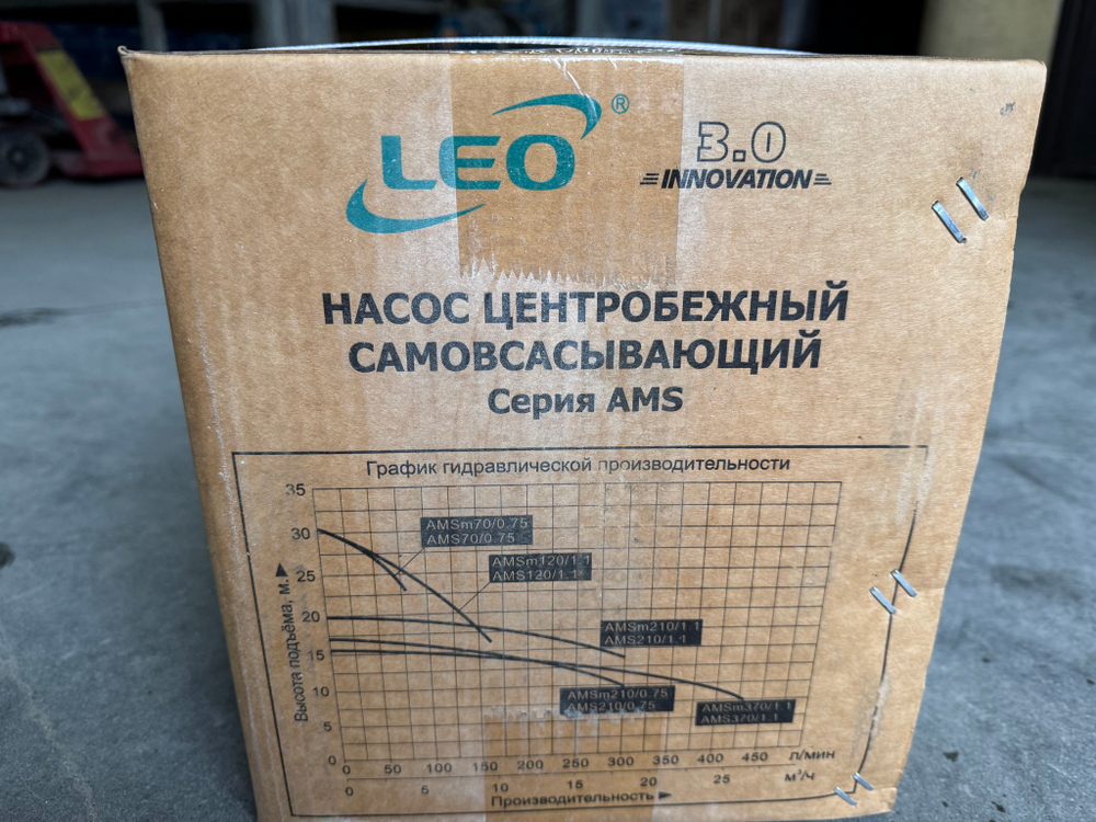 Поверхностный насос LEO модель AMSm210/1.1