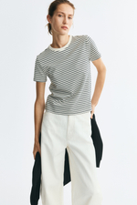 Хлопковая футболка интерлок - H&M