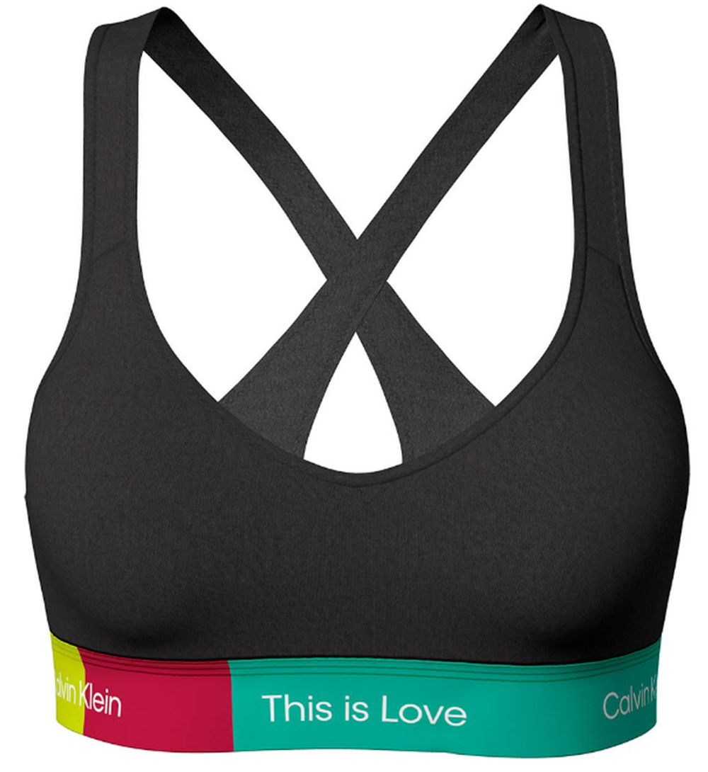 ТОП теннисный Calvin Klein Medium Support Sports Bra - черный