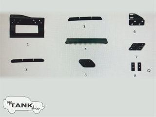 TANK 300 Крепление MEIKA (GE11) для бокового бокса MEIKA (AE1) к багажнику MEIKA (GS1)