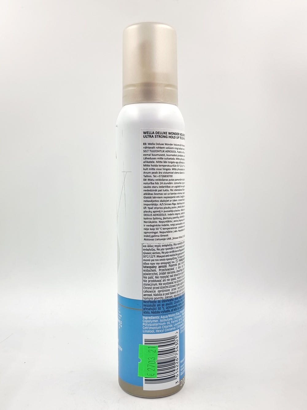 Пена/мусс для укладки волос Deluxe Mousse Wonder Ultra Strong 5, 200 мл (Франция)