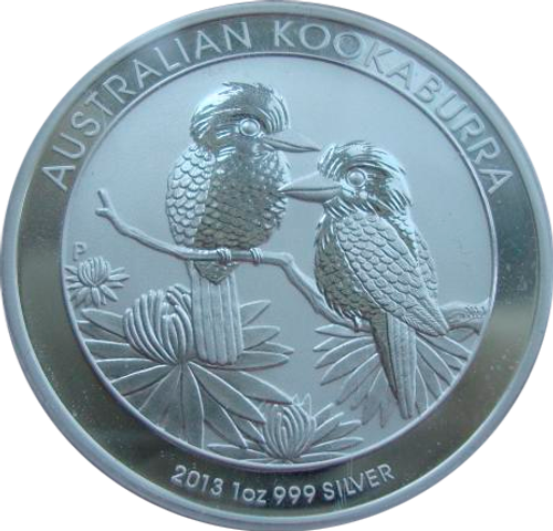 Австралия 1 доллар 2013 Кукабарра кукабара кукабура птица Серебро