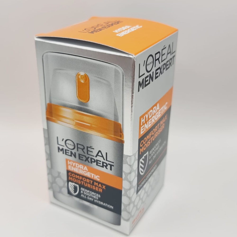 Увлажняющий крем L'Oral Men Expert Hydra Energetic Comfort Max для сухой и уставшей кожи 50 мл (Франция))