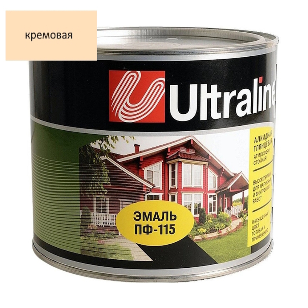 Эмаль ПФ-115 РАДУГА Ultra Lines  кремовая  1,8кг