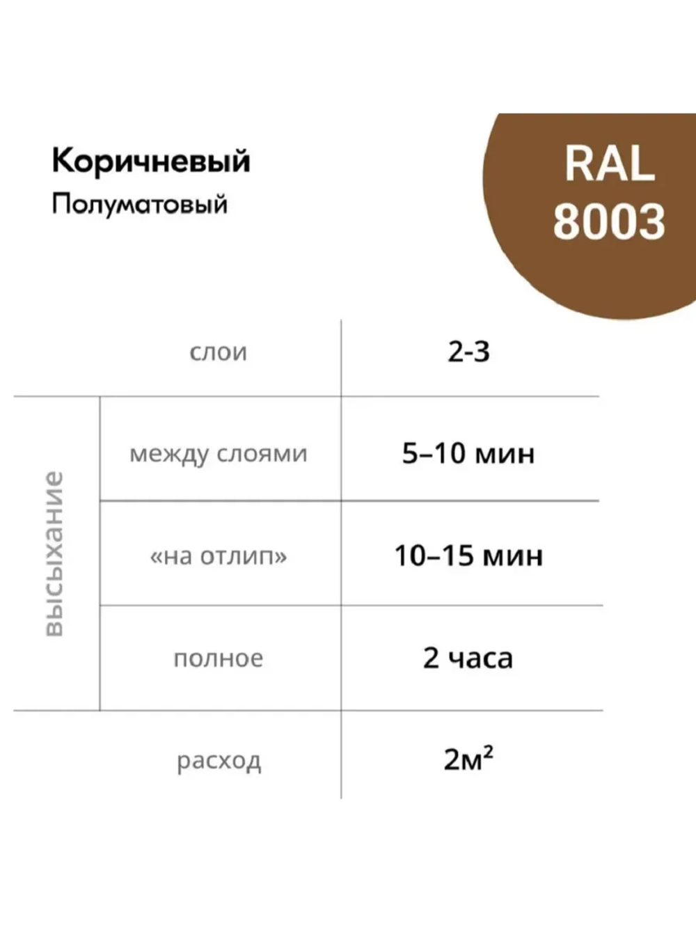 Эмаль универсальная акриловая satin коричневая