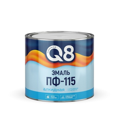 Эмаль Formula Q8 ПФ-115, темно-серая, 1,9 кг