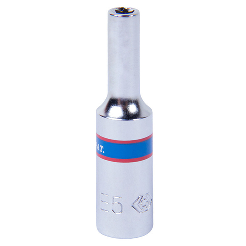 KING TONY (227505M) Головка торцевая глубокая TORX Е-стандарт 1/4", E5