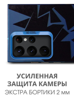 Дизайнерский чехол из пластика для SAMSUNG GALAXY S22 ULTRA с усиленной защитой камеры и глянцем