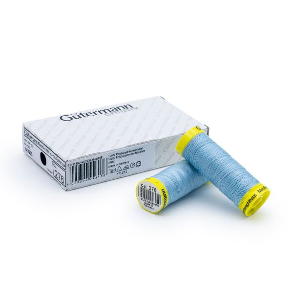 Нитки для трикотажа Gutermann Maraflex 120 (150 метров), 5 кат. | 276 бледно-голубой