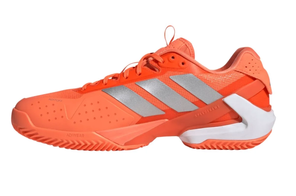 Теннисные кроссовки Adidas Adizero Ubersonic 5 M Clay - lucid orange/silver metallic/core black