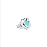 Серьги из белого золота с бирюзой, Tiffany 💠 T collection - Единственные в наличии