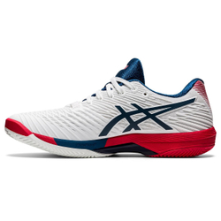 Мужские кроссовки теннисные Asics Solution Speed FF 2 Clay - white/makao blue