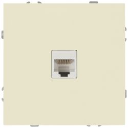 Розетка ЭРА Galaxy 15-3107-02 информационная RJ45 IP20 слоновая кость | Эра Galaxy