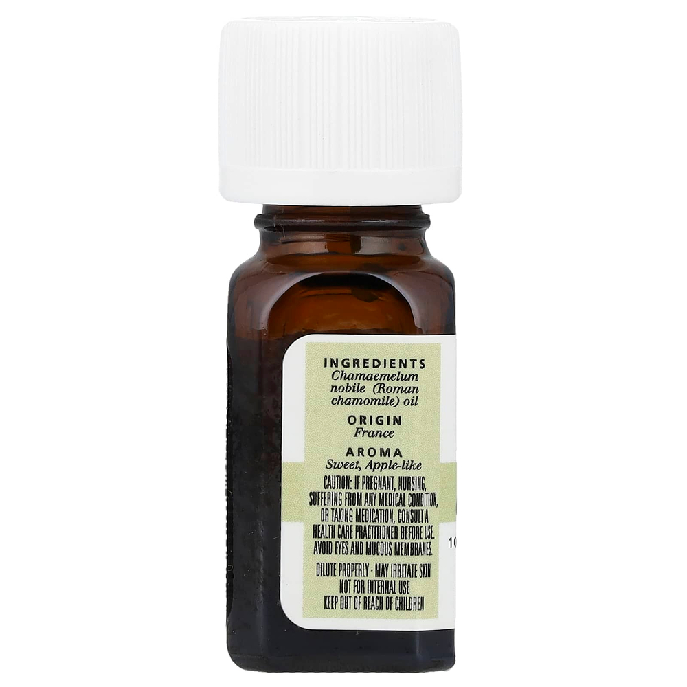 Aura Cacia, на 100% чистое эфирное масло, римская ромашка, 3,7 мл (0,125 жидк. унции)
