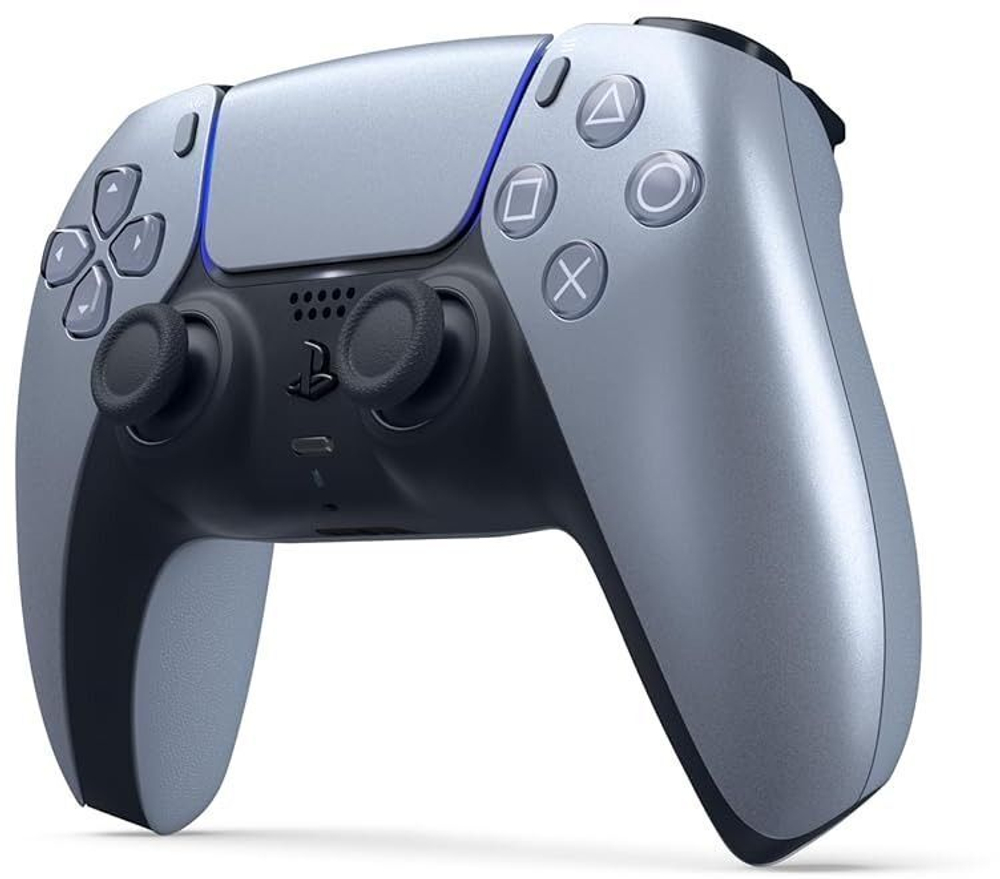Беспроводной геймпад Dualsense Controller для PS5 (Sterling Silver - Монетный серебряный, CFI-ZCT1W: SIEE)