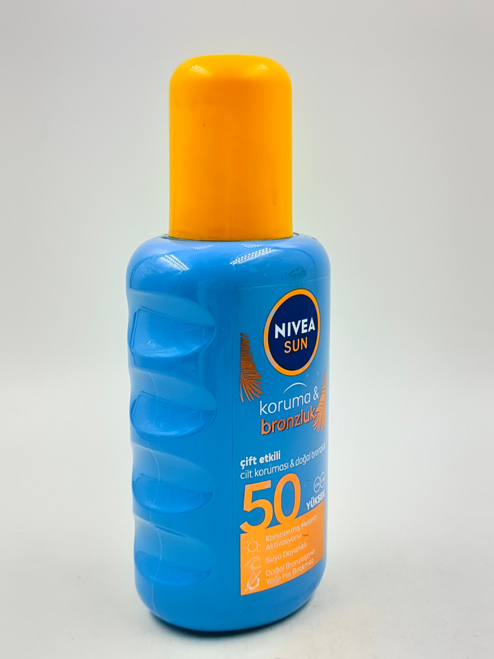 Солнцезащитный спрей NIVEA Sun  для защиты от солнца и усиления загара  SPF 50, 200 мл (Германия)