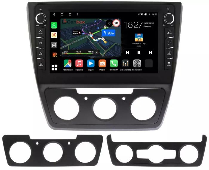 Магнитола для Skoda Yeti 2009-2018 (кондиционер) - Canbox 1023 Android 10, Быстрая, CarPlay, 4G SIM-слот